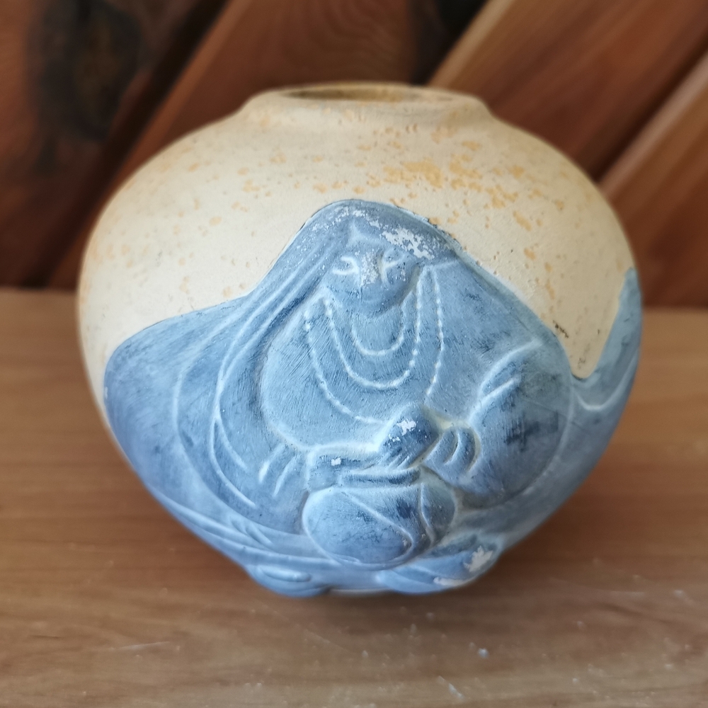 Tribal Signed Pottery Vase